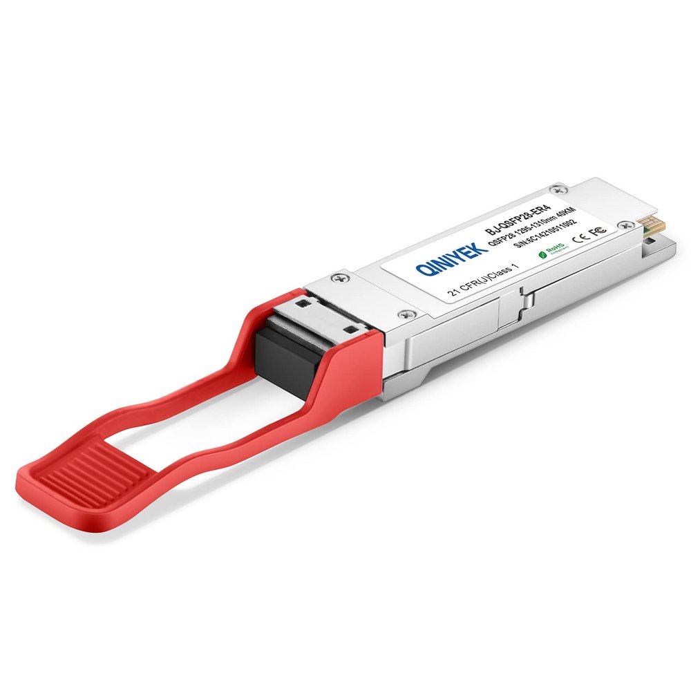 QINIYEK 100GBASE-ER4 QSFP28 Module LC SingleMode Transceiver,100G QSFP28 Transceiver Module,Compatible with Arista Networks QSFP-100G-ER4 (SMF,1310nm,40km,DDM)