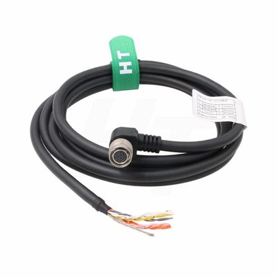 HangTon I/O Trigger Cable for Sony DXC XC, Basler Racer Aviator Pilot Scout, Allied AVT GigE Camera Right Angle Hirose 12 Pin Female to Flying Leads 3m