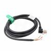 HangTon I/O Trigger Cable for Sony DXC XC, Basler Racer Aviator Pilot Scout, Allied AVT GigE Camera Right Angle Hirose 12 Pin Female to Flying Leads 3m view 3