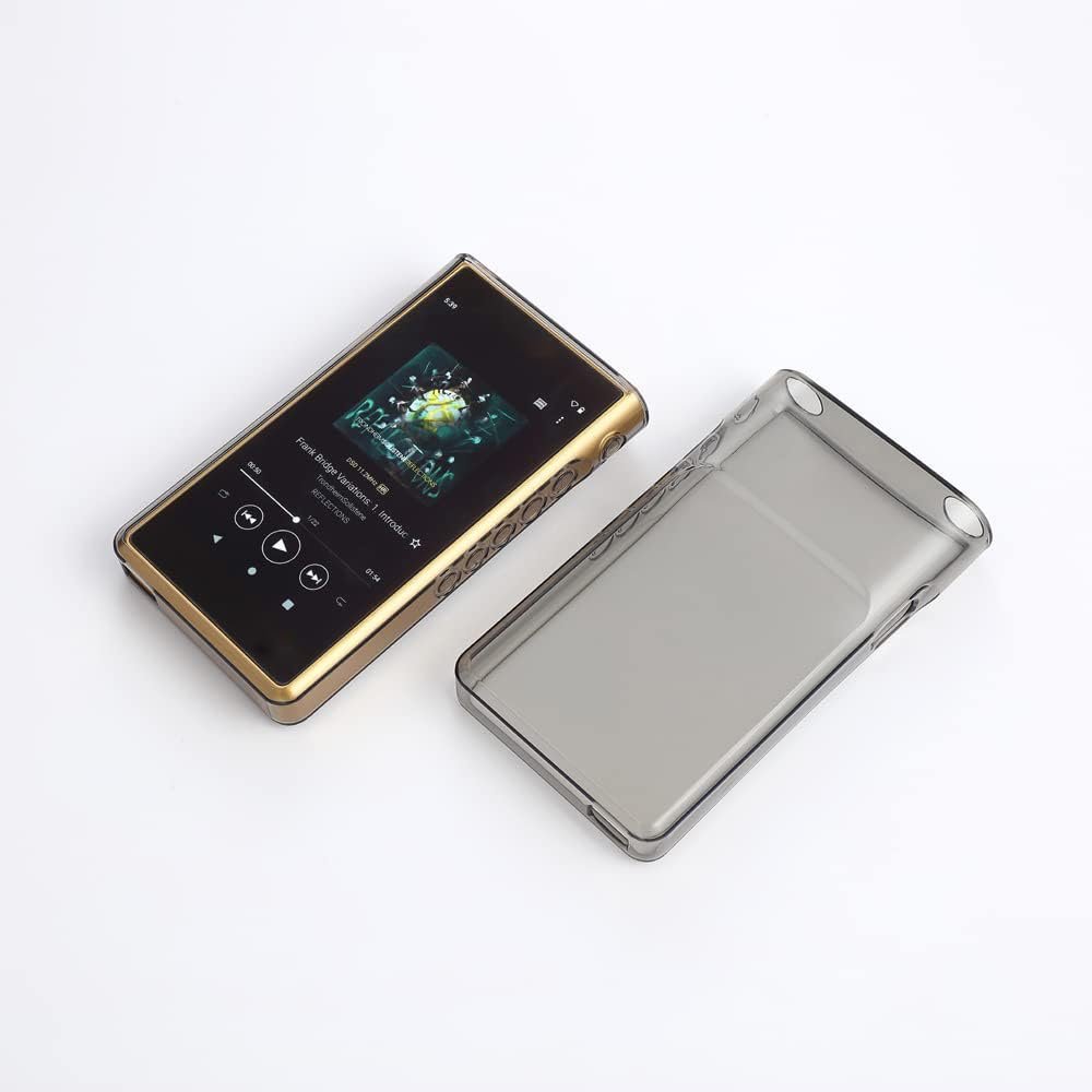 BestforYou Clear Soft TPU Protective Shell Skin Case Cover for Sony Walkman NW-WM1AM2 WM1AM2 NW-WM1ZM2 WM1ZM2 (Clear Black)