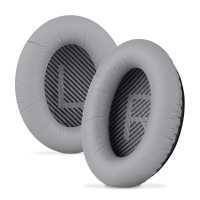 Linkidea Ear Pads for Bose QC45, QC35, QC35 IIGaming, QC15, QC25, AE 2/2i/2w, SoundTrue, SoundLink Around-Ear Headphones, Replacement Ear Cushions(Protein Leather/Grey)