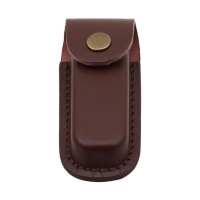 Knife Sheath, 4.7 '' Folding Knife Holster PU Leather Belt Knife Pouch for Outdoor Hunting Camping