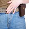 Knife Sheath, 4.7 '' Folding Knife Holster PU Leather Belt Knife Pouch for Outdoor Hunting Camping view 3