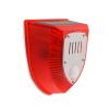 KINGCOO Solar Security Alarm Light, Human Sensing Siren, 129dB Gun Sound and Dog Barking and Light Strobe Light Warning Light for Outdoor Yard, Garden Farm Barn, Villa Yard (2) view 1
