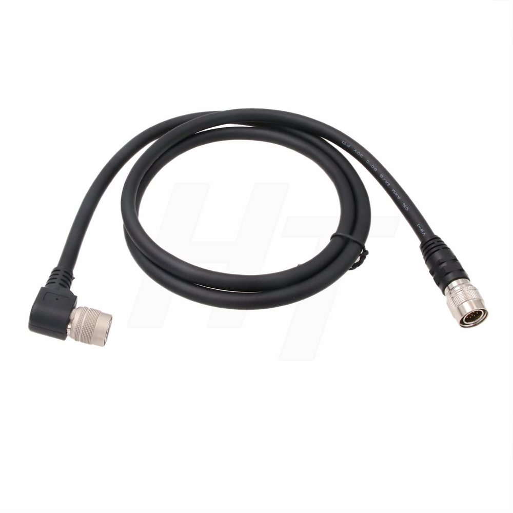 HangTon Cable for Sony DXC-950 990 XC-HR70 XC-ST50 Camera CCU Remote Panel Right Angle 12 Pin Hirose Female to 12 Pin Male 2m