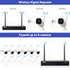 ANNKE WS300 3MP 1296P WiFi Surveillance Cameras (6 PCS) with 5MP NVR 1TB HDD, Security Cameras System 2K, AI Human Detection Email Alarm, Work with Alexa, Support Cloud Storage, One-Way Audio Record view 4