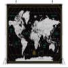 BELECO World Map Backdrop Fabric 9x6ft Scratch Travel Map of The World with Black and White Background Wallpaper Travel Theme Birthday Party Decorations Kids Adults Portrait Shooting Photo Props view 3