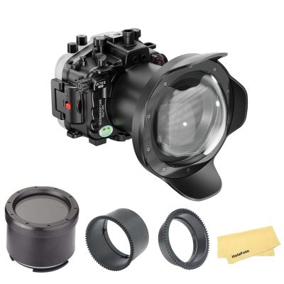 Seafrogs Underwater Housing for Sony A7III A7R III+WA005A 6" Dome Port Kit Diving Case w/Flat Port for Sony A7R3 A7M3+ 28-70mm F3.5-5.6, 24-70mm F2.8 GM