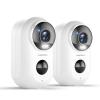 ZUMIMALL 2K Magnetic Security Cameras Wireless Outdoor, No-Drill, 2 Packs view 1