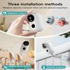 ZUMIMALL 2K Magnetic Security Cameras Wireless Outdoor, No-Drill, 2 Packs view 2