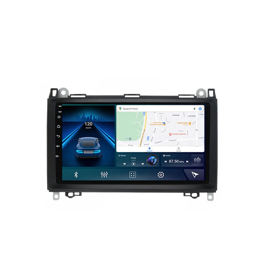 WDXSFR 9 Inch Touch Screen Car Stereo with Backup Camera/GPS/4G/SWC, with Carplay and Android Auto, Car Navigation Player for Mercedes Benz B200 W169 W245 W639 Sprinter Viano,7862 8g+128g