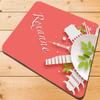 Personalized Name Colorful Watercolor Floral Design Mouse Pad for Women Girls Mousepad Custom Gifts (Salmon Modern Style) view 1