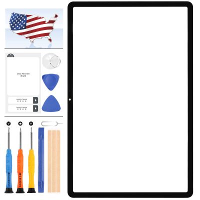 T730 Screen Replacement for Samsung Galaxy Tab S7 FE Wi-Fi SM-T730 SM-T733 Outer Glass Galaxy Tab S7 FE 5G SM-T736B 12.4" Front Glass Panel Lens Full Repair Parts Kit(Not LCD,Not Touch Digitizer)