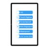 T730 Screen Replacement for Samsung Galaxy Tab S7 FE Wi-Fi SM-T730 SM-T733 Outer Glass Galaxy Tab S7 FE 5G SM-T736B 12.4" Front Glass Panel Lens Full Repair Parts Kit(Not LCD,Not Touch Digitizer) view 2