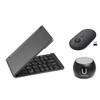 Fashionit U Speakers Boost Water-Resistant Portable Bluetooth Speaker with Selfie Remote Control, Bass, & Mic Travel Home Office Modern Bundle with Mini Folding Wireless-Keyboard & Pebble Mouse view 1