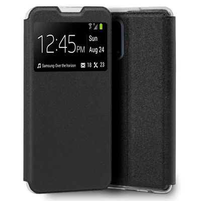 Cool Flip Cover Case for Realme 7 5G Smooth Black