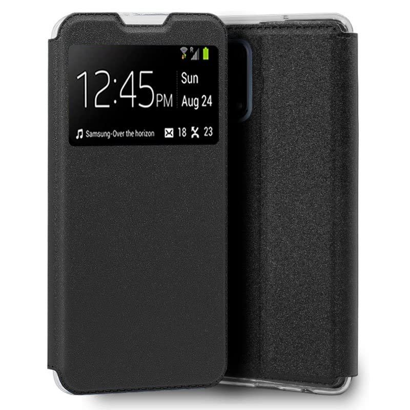 Cool Flip Cover Case for Realme 7 5G Smooth Black