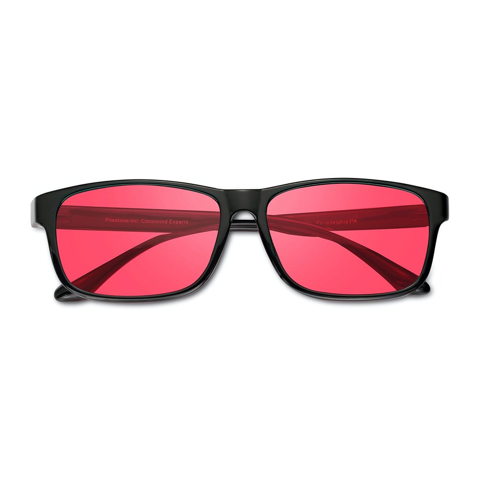Pilestone TP-037 Lens D Color Blind Glasses Adventurer Classic Frame for Red Blindness Indoor and Outdoor Use