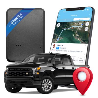 GPS Tracker for Vehicles - Up to 6-Month Battery - Real Time GPS Car Tracker - Hidden Magnetic Tracking Device for Cars, Fleets, Trailers - Global Tracking w/Lifetime Support - Subscription Required