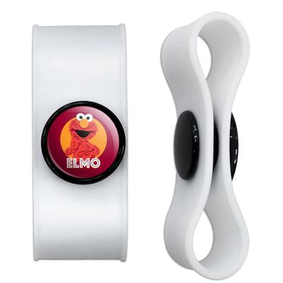 GRAPHICS & MORE Sesame Street Elmo Scribble Headphone Earbud Cord Wrap - Charging Cable Manager - Wire Organizer Set of 2 - White