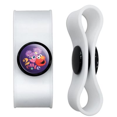 GRAPHICS & MORE Sesame Street Elmo and Abby 2 Cute Headphone Earbud Cord Wrap - Charging Cable Manager - Wire Organizer Set of 2 - White