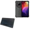 BoxWave Keyboard Compatible with Ulefone Power Armor 14 - SlimKeys Bluetooth Keyboard - with Backlight, Portable Slim LED 7 Colors - Jet Black view 1
