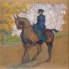 Henri de Toulouse : Lautrec Side Saddle : 1899 : Archival Quality Art Print view 1