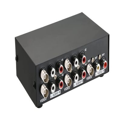 4 in 1 Out Composite BNC RCA Video Audio Switch
