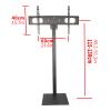 Liudan TV Stand Floor TV Stand Mount Mobile TV Monitor Tilt Swivel Stand 32"-55" Universal LCD TV Stand Height Adjustable, Holds Up to 99lbs, VESA 600x400mm(Max) Adjustable TV Mount Stand view 2
