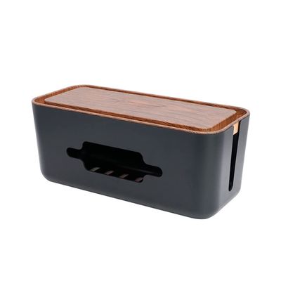 YANZHEXIN Floating Shelf Bracket Cord Organizer Box, Router Storage Box, Cable Management Box to Protect Power Strip, Charger, Cable and Other Electric Devices Shelves Bracket (Color : A)