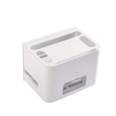 YANZHEXIN Floating Shelf Bracket Cable Management Box Router Storage Box, Cord Organizer Box to Protect Power Strip, Charger, Cable and Other Electric Devices Shelves Bracket (Color : A)
