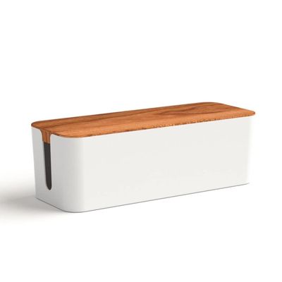 YANZHEXIN Floating Shelf Bracket Cable Management Box, Router Storage Box, Cord Organizer Box to Protect Power Strip, Charger, Cable and Other Electric Devices Shelves Bracket (Color : D)