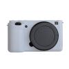 ZV-E10 Silicone Case, TUYUNG Rubber Housing Camera Case Protective Cover Skin for Sony ZV-E10, White view 2