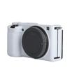 ZV-E10 Silicone Case, TUYUNG Rubber Housing Camera Case Protective Cover Skin for Sony ZV-E10, White view 3