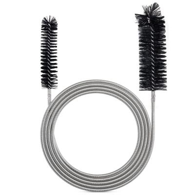 Drain Brush Pipe Cleaning Brush Slim Drain Hole Cleaning Tool Hose Flexible Feeding Tube Cleaning Brush Black Color