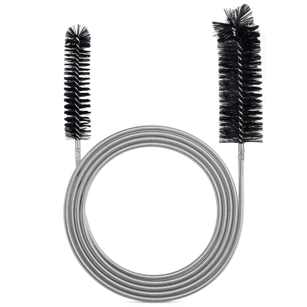Drain Brush Pipe Cleaning Brush Slim Drain Hole Cleaning Tool Hose Flexible Feeding Tube Cleaning Brush Black Color