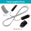 Drain Brush Pipe Cleaning Brush Slim Drain Hole Cleaning Tool Hose Flexible Feeding Tube Cleaning Brush Black Color view 2