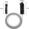 Drain Brush Pipe Cleaning Brush Slim Drain Hole Cleaning Tool Hose Flexible Feeding Tube Cleaning Brush Black Color view 4