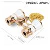 Aroncent Opera Glasses Binoculars 3X25 Mini Compact Binoculars with Chain for Adults Kids Women Vintage Theater Musical Concert view 3