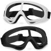 YSCare 2 Pack Protective Goggles, Safety Glasses Eyewear Compatible with Nerf Guns for Game Battle Christmas Gift (Black & White) view 1
