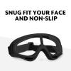 YSCare 2 Pack Protective Goggles, Safety Glasses Eyewear Compatible with Nerf Guns for Game Battle Christmas Gift (Black & White) view 3