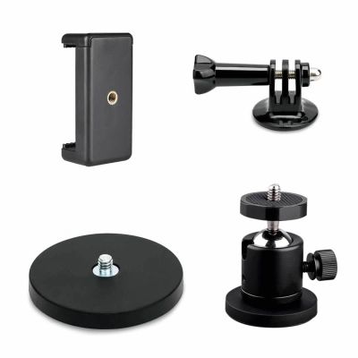 YSJJZRL Magnetic Camera Mount Action Camera Adapter & Phone Holder 360Swivel Mini Tripod Ball,Compatible with GoPro Action Camera phone DJI Action 2 (Base D43mm)