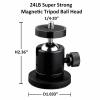 YSJJZRL Magnetic Camera Mount Action Camera Adapter & Phone Holder 360Swivel Mini Tripod Ball,Compatible with GoPro Action Camera phone DJI Action 2 (Base D43mm) view 2