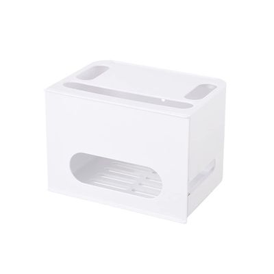 YANZHEXIN Floating Shelf Bracket Cord Organizer Box, Router Storage Box Cable Management Box to Protect Power Strip, Charger, Cable and Other Electric Devices Shelves Bracket (Color : B)