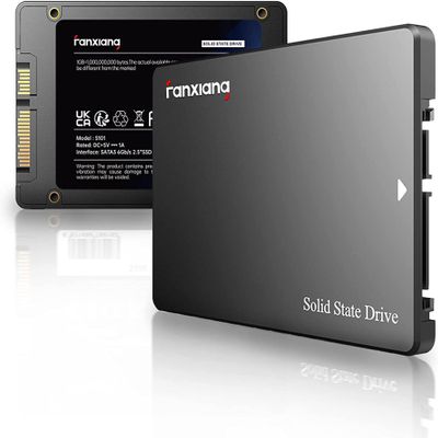 fanxiang S101 256GB SSD SATA III 6Gb/s 2.5" Internal Solid State Drive, Read Speed up to 550MB/sec, Compatible with Laptop and PC Desktops(Black)