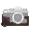 HUANGYUNCHAO YUNCHAO Camera Accessories 1/4 inch Thread PU Leather Camera Half Case Base for FUJIFILM X-T3/X-T2 Camera Bags view 1