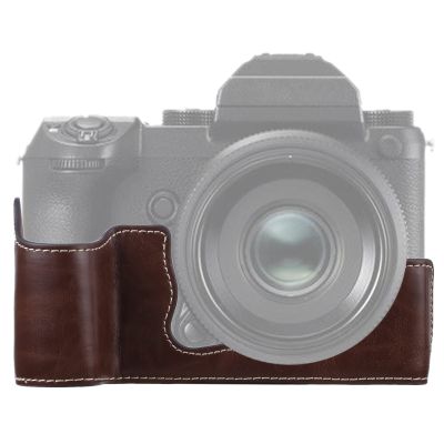 HUANGYUNCHAO YUNCHAO Camera Accessories 1/4 inch Thread PU Leather Camera Half Case Base for FUJIFILM GFX 50S Camera Bags