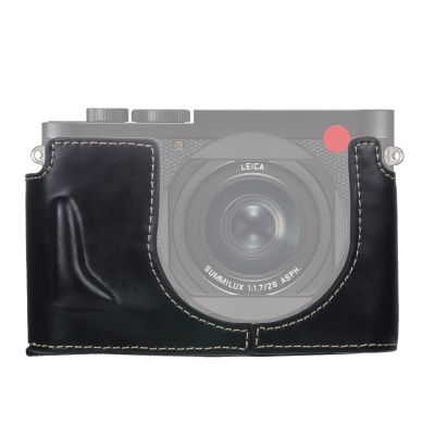 HUANGYUNCHAO YUNCHAO Camera Accessories 1/4 inch Thread PU Leather Camera Half Case Base for Leica Q2 Camera Bags