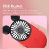 Kbinter Cute Mouse Handheld Fan, Rechargeable USB Mini Fan(Red+Pink+Blue) view 3