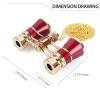 Aroncent Opera Glasses Binoculars 3X25 Mini Compact Binoculars with Chain for Adults Ladies Women Vintage Theater Musical Concert view 4